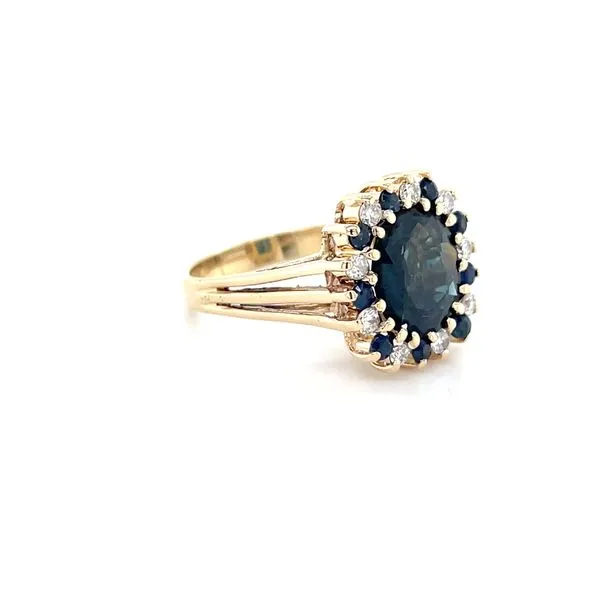 14K Yellow Gold Estate Sapphire and Diamond Fashion Ring Image 2 Minor Jewelry Inc. Nashville, TN