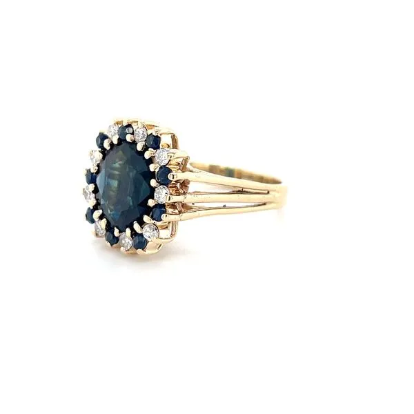 14K Yellow Gold Estate Sapphire and Diamond Fashion Ring Image 3 Minor Jewelry Inc. Nashville, TN
