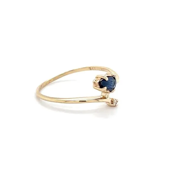 10K Yellow Gold Estate Sapphire and Diamond Ring Image 2 Minor Jewelry Inc. Nashville, TN