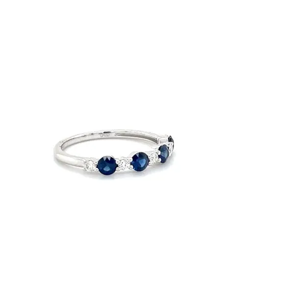14K White Gold Sapphire and Diamond Ring Image 2 Minor Jewelry Inc. Nashville, TN