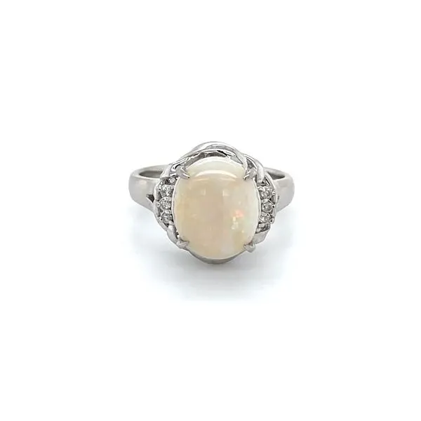 Platinum Opal and Diamond Ring Minor Jewelry Inc. Nashville, TN