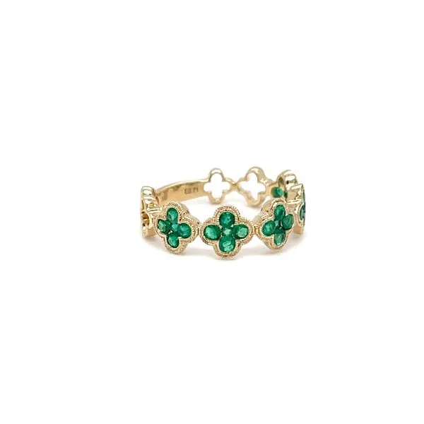 14K Yellow Gold Mined Emerald Ring Image 3 Minor Jewelry Inc. Nashville, TN