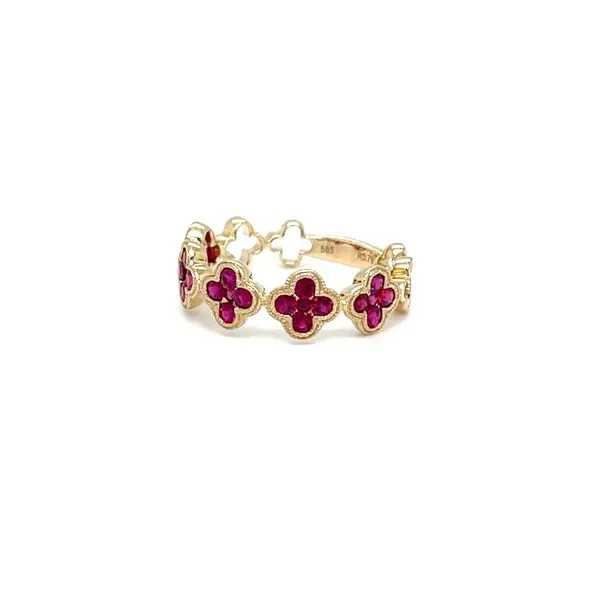 14K Yellow Gold Mined Ruby Ring Image 2 Minor Jewelry Inc. Nashville, TN