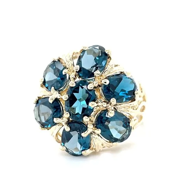 9ct 10K Yellow Gold  London Blue  Ring Minor Jewelry Inc. Nashville, TN