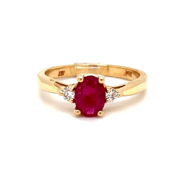 14K Yellow Gold Ruby and Diamond Ring Minor Jewelry Inc. Nashville, TN