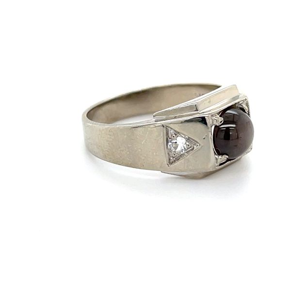 10K White Gold Estate Brown Star Sapphire Ring Image 2 Minor Jewelry Inc. Nashville, TN