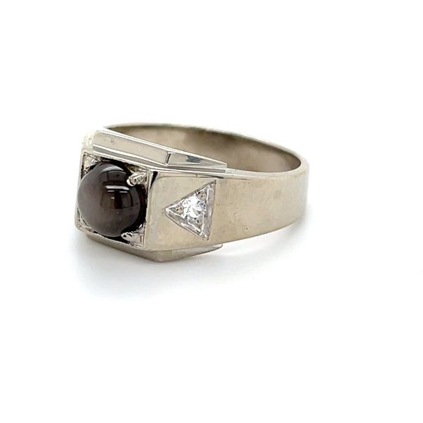 10K White Gold Estate Brown Star Sapphire Ring Image 3 Minor Jewelry Inc. Nashville, TN