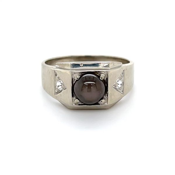 10K White Gold Estate Brown Star Sapphire Ring Minor Jewelry Inc. Nashville, TN