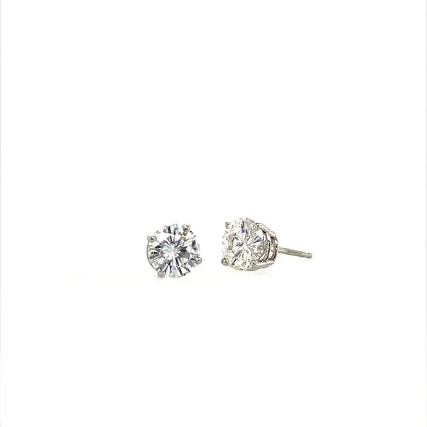 14K White Gold Moissantie Stud Earrings similar item image