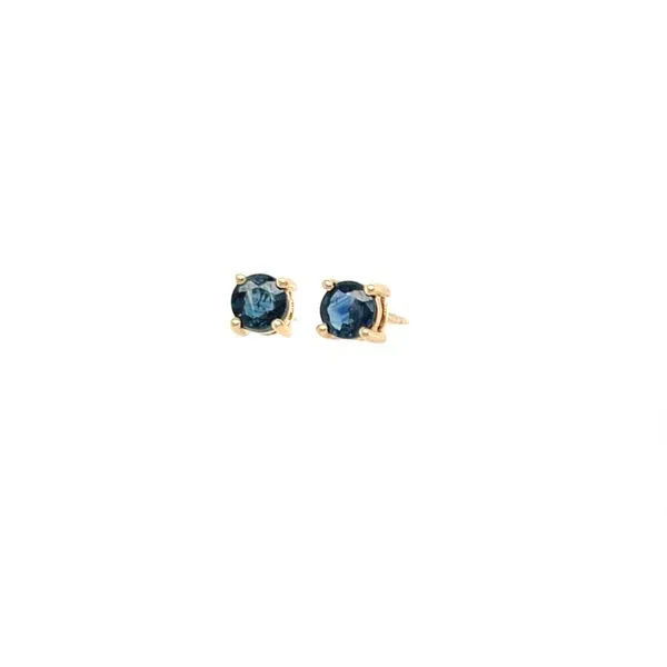 14K Yellow Gold Sapphire Stud Earrings Minor Jewelry Inc. Nashville, TN