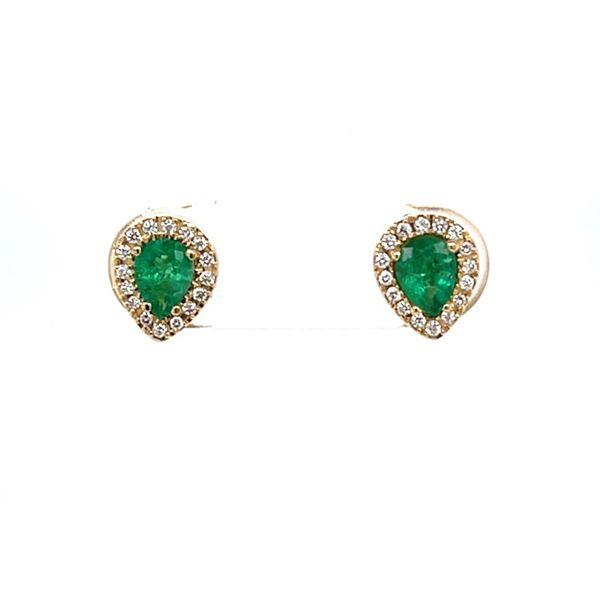 14K Yellow Gold Emerald Earrings Minor Jewelry Inc. Nashville, TN