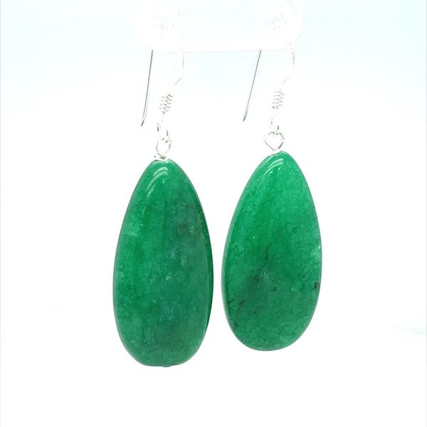 Sterling Silver Dark Jade Earrings Minor Jewelry Inc. Nashville, TN