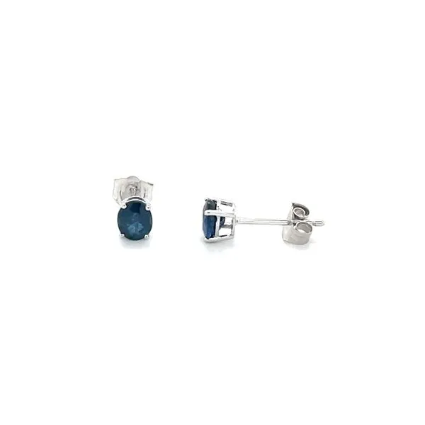 14K White Gold Sapphire Stud Earrings Minor Jewelry Inc. Nashville, TN