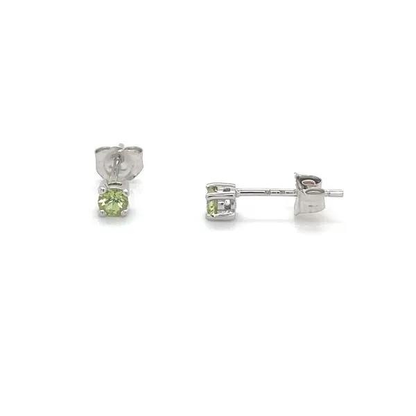 14K White Gold Peridot Stud Earrings Minor Jewelry Inc. Nashville, TN