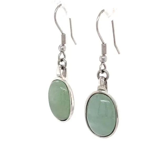 Stainless Steel Adventurine Earrings
