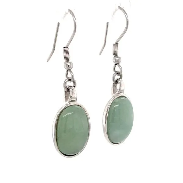 Stainless Steel Adventurine Earrings