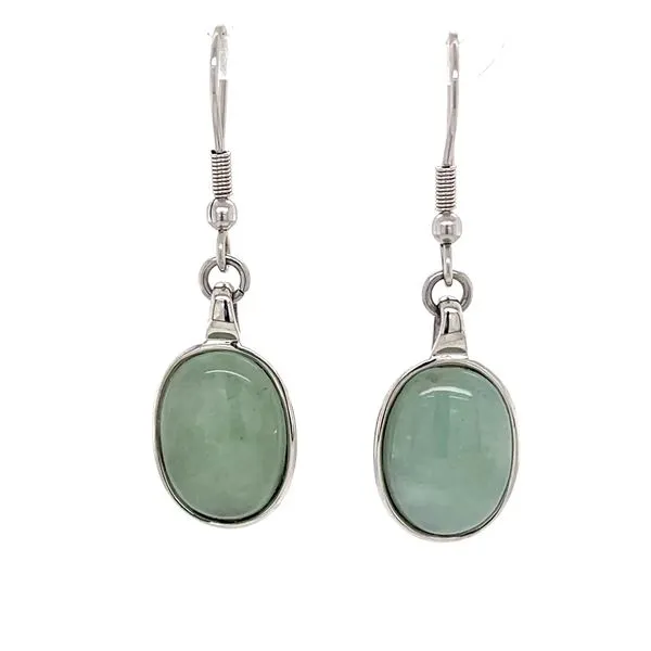 Stainless Steel Adventurine Earrings