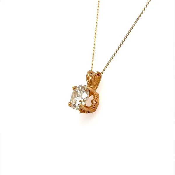 14K Yellow Gold Moissantie Pendant Necklace Image 2 Minor Jewelry Inc. Nashville, TN