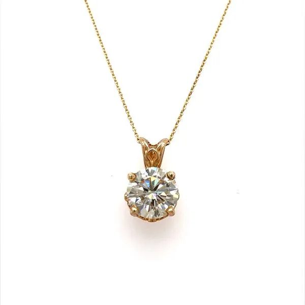 14K Yellow Gold Moissantie Pendant Necklace similar item image