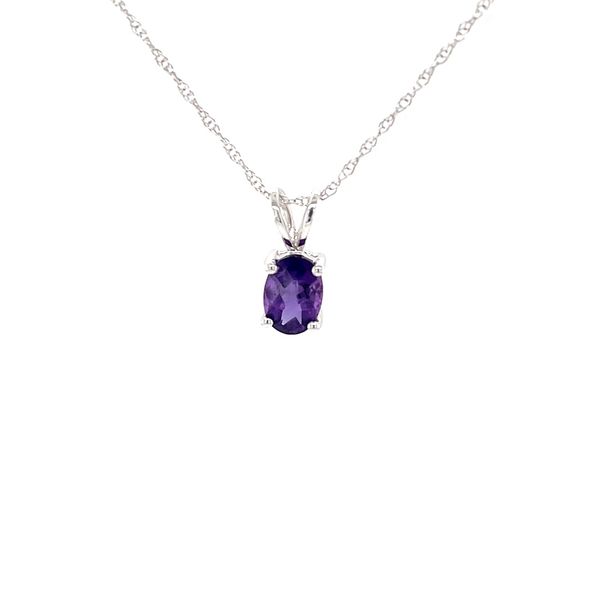 14K White Gold Amethyst Pendant Necklace Minor Jewelry Inc. Nashville, TN