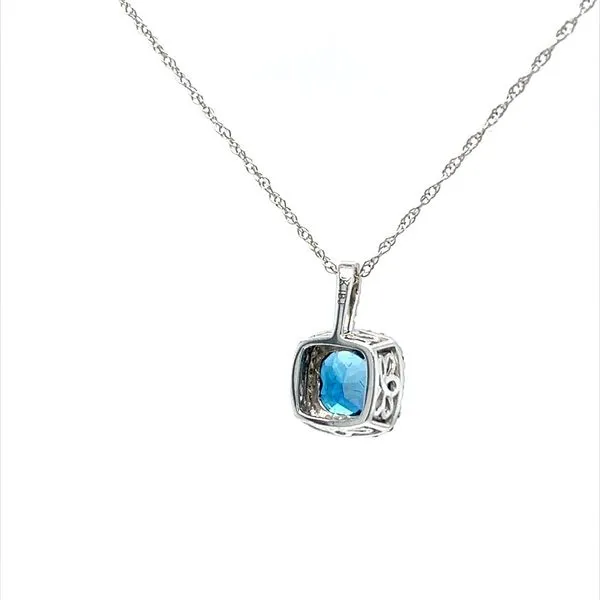 Diamond London Blue Topaz 10K White Gold Image 3 Minor Jewelry Inc. Nashville, TN