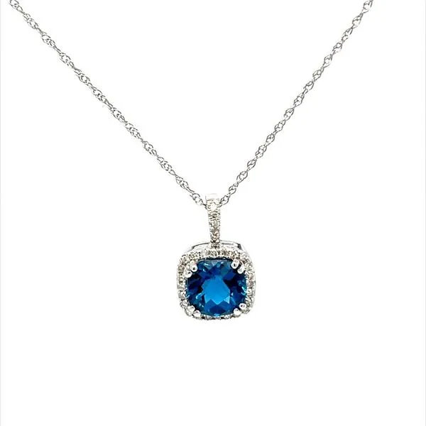 Diamond London Blue Topaz 10K White Gold Minor Jewelry Inc. Nashville, TN