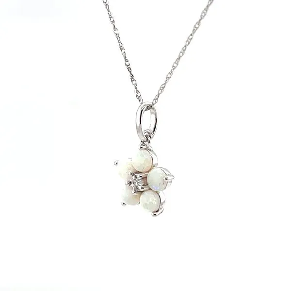 14K White Gold Colored Stone Pendant Image 2 Minor Jewelry Inc. Nashville, TN