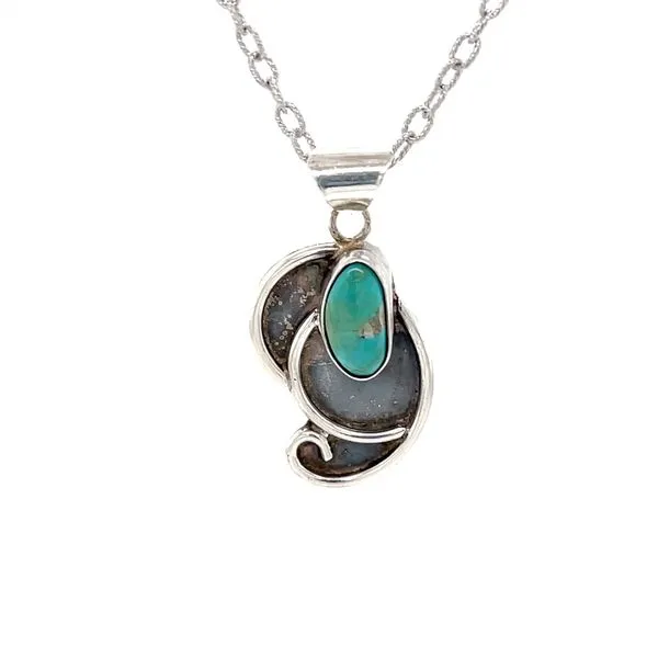 Sterling Silver Turquoise Pendant Necklace Minor Jewelry Inc. Nashville, TN
