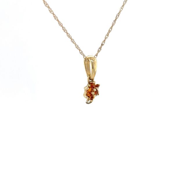 10K Yellow Gold Citrine Pendant Image 3 Minor Jewelry Inc. Nashville, TN