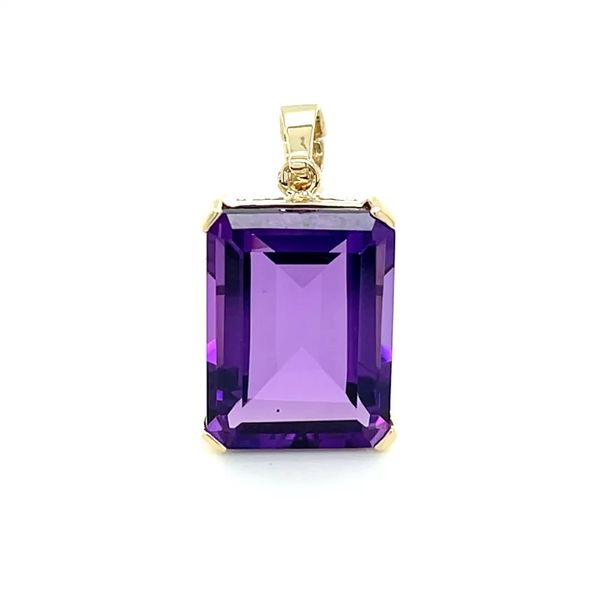 10K Yellow Gold Estate Mined Amethyst Pendant Minor Jewelry Inc. Nashville, TN