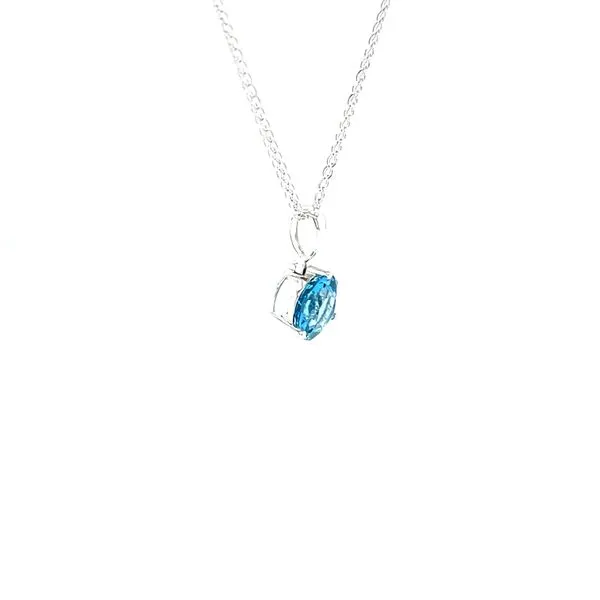 14K White Gold Topaz Pendant Necklace Image 2 Minor Jewelry Inc. Nashville, TN
