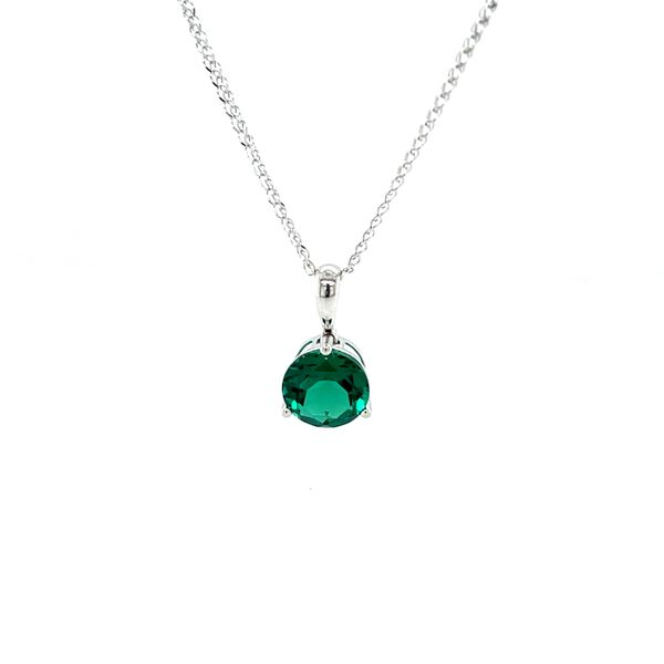 14K White Gold Emerald Pendant Necklace Minor Jewelry Inc. Nashville, TN