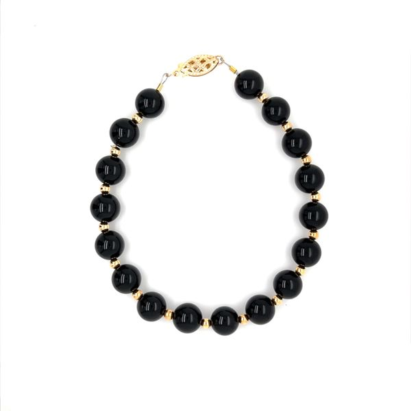 14K Yellow Gold Bracelet With Onyx Minor Jewelry Inc. Nashville, TN