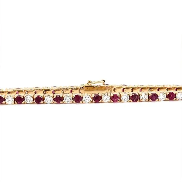 14K Yellow Gold Ruby and Diamond Bracelet Minor Jewelry Inc. Nashville, TN