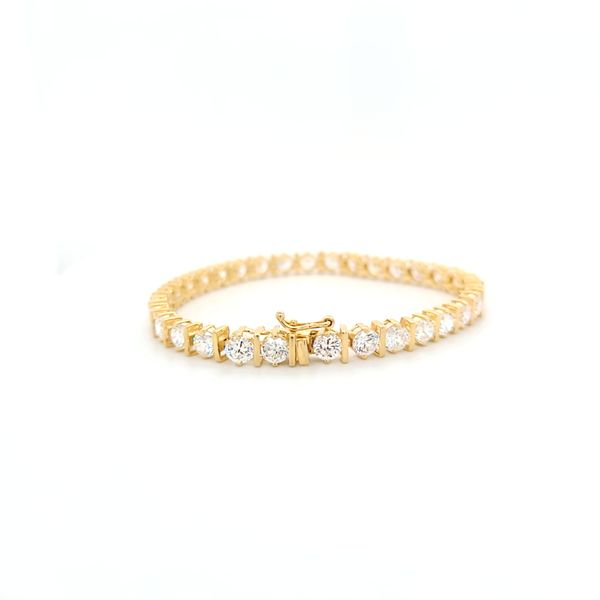 14K Yellow Gold Tennis Bracelet With Cubic Zirconia Minor Jewelry Inc. Nashville, TN