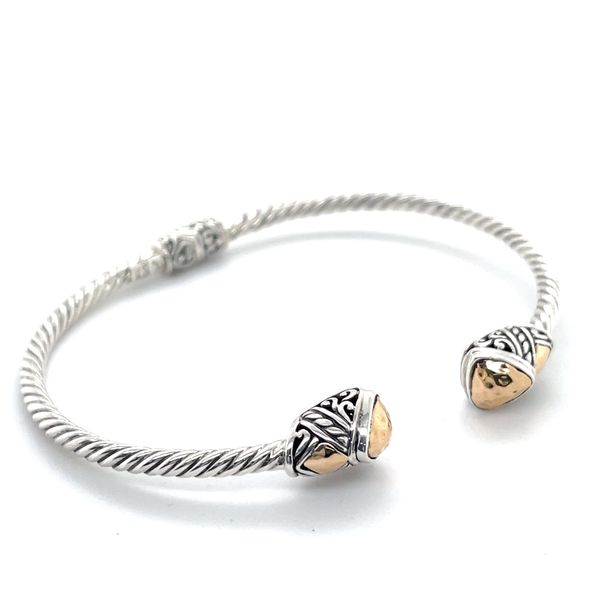 18K - Silver Bangle  Bracelet Image 2 Minor Jewelry Inc. Nashville, TN