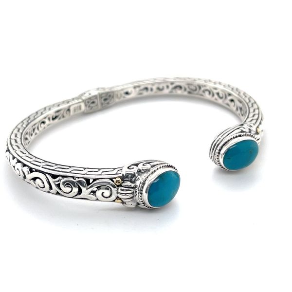 Turquoise  Bangle  Bracelet  18K  Sterling Silver Minor Jewelry Inc. Nashville, TN