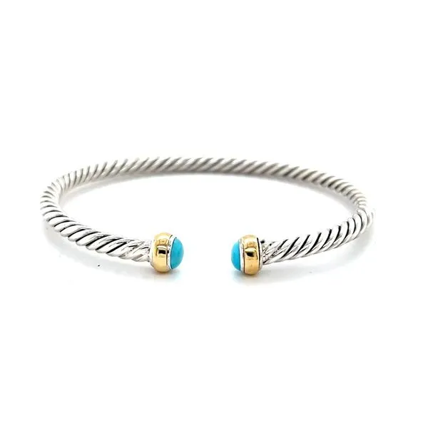 Turquoise  Bangle  Bracelet  18K  Sterling Silver Minor Jewelry Inc. Nashville, TN