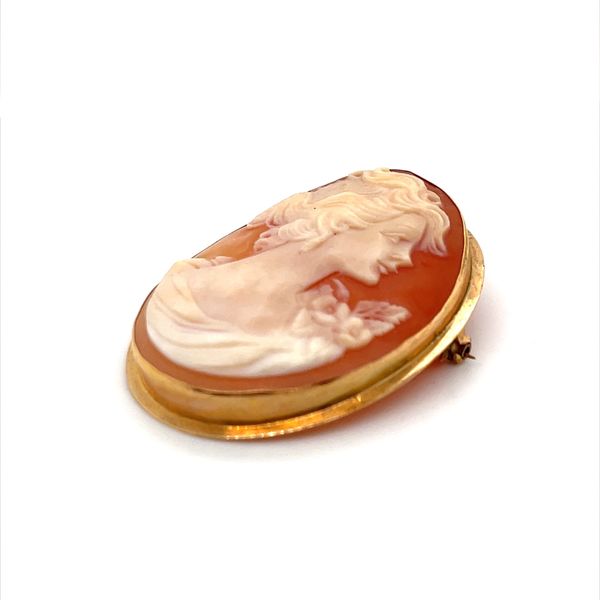 14K Yellow Gold Cameo Pin Image 2 Minor Jewelry Inc. Nashville, TN