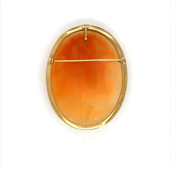 18K Yellow Gold Three Graces Cameo Pin