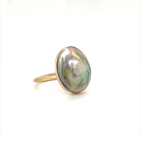 Mabe' Pearl Ring 14K Y Size 6.5 Cabochon Gram Weigh: 2.3 Image 2 Minor Jewelry Inc. Nashville, TN