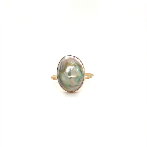 Mabe' Pearl Ring 14K Y Size 6.5 Cabochon Gram Weigh: 2.3 Minor Jewelry Inc. Nashville, TN