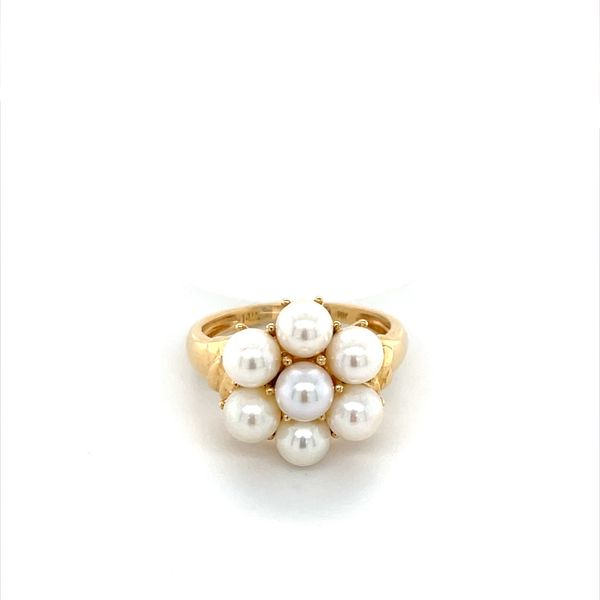 Freshwater Pearls Flower Ring Yellow 14K Size 9 Minor Jewelry Inc. Nashville, TN