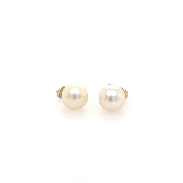 SW Akoya Pearl Stud Earrings 7.50mm Round Minor Jewelry Inc. Nashville, TN