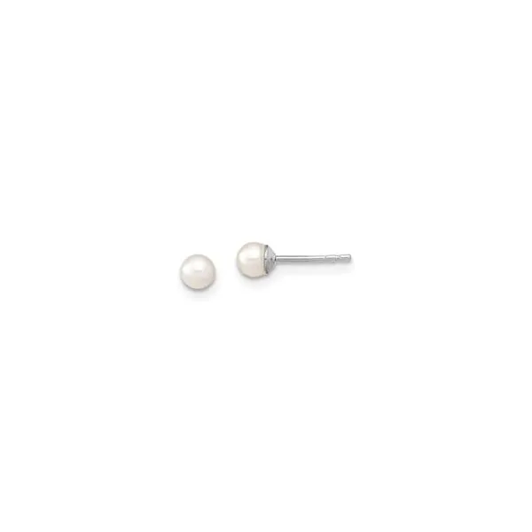 Akoya AA Pearl 4-4.5mm Stud Earrings 14k White Gold Minor Jewelry Inc. Nashville, TN
