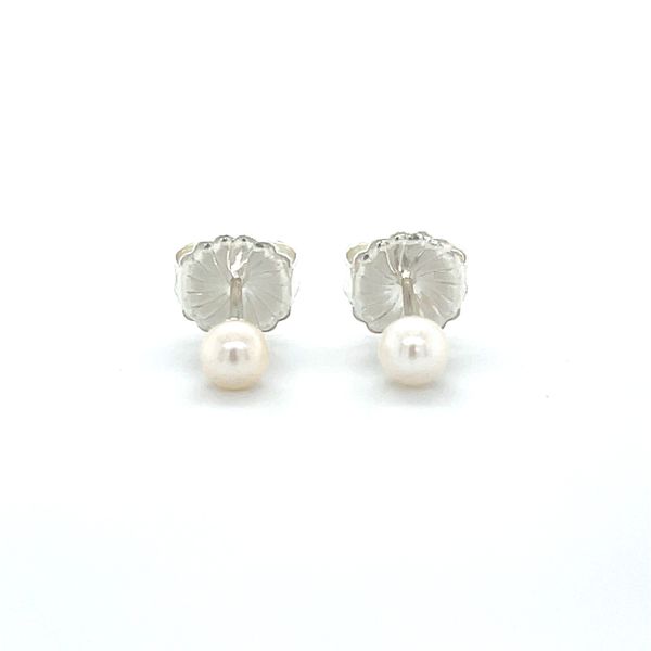 Sterling Silver 5mm Fresh Water Pearl Stud Earrings Image 2 Minor Jewelry Inc. Nashville, TN
