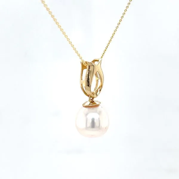 14K Yellow Gold Fresh Water Pearl Pendant Necklace Image 3 Minor Jewelry Inc. Nashville, TN