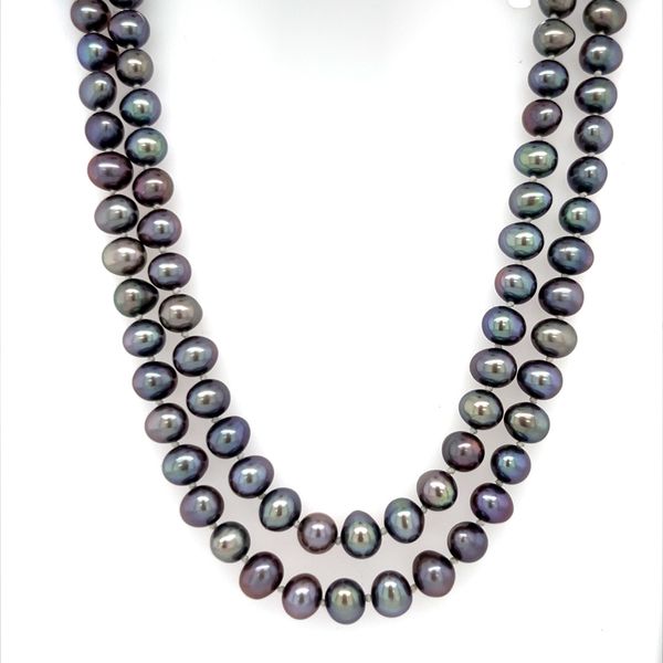 Freshwater Dyed Black Pearl Necklace Image 2 Minor Jewelry Inc. Nashville, TN
