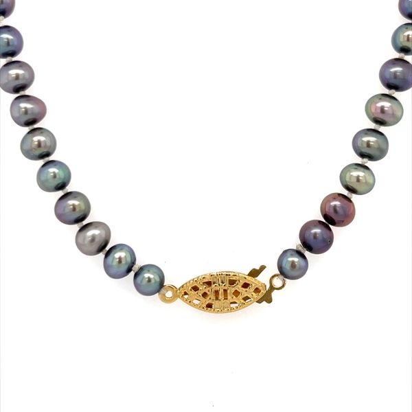 Freshwater Dyed Black Pearl Necklace Image 3 Minor Jewelry Inc. Nashville, TN