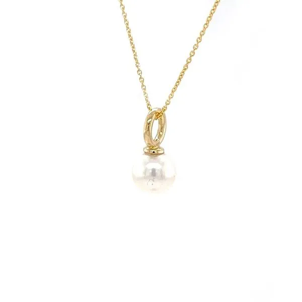 14K Yellow Gold Freshwater Pearl Pendant Necklace Image 2 Minor Jewelry Inc. Nashville, TN